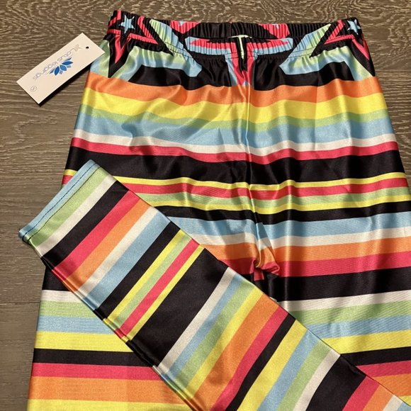 Lotus Leggings Candy Stripe Leggings - NWT - Picture 2 of 7